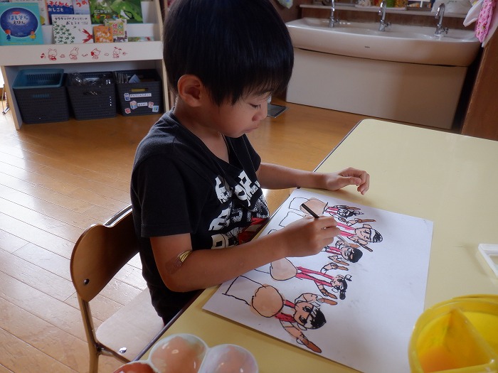 ５歳児 にじ組　７月の様子