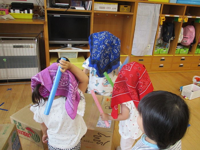 【だしのこ園】7月の様子・うさぎ組