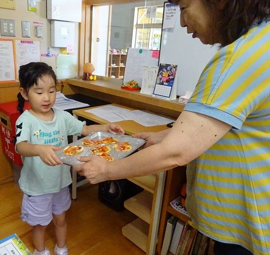 夏を味わう②（収穫野菜）
